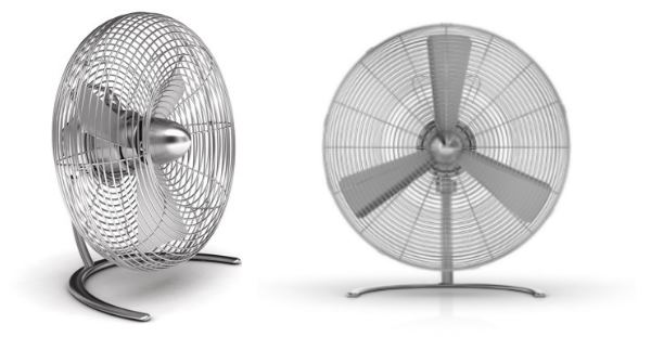 Brasseur d'air chromé